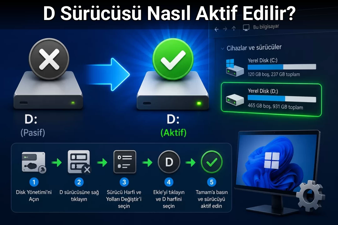 D Sürücüsü Nasıl Aktif Edilir?